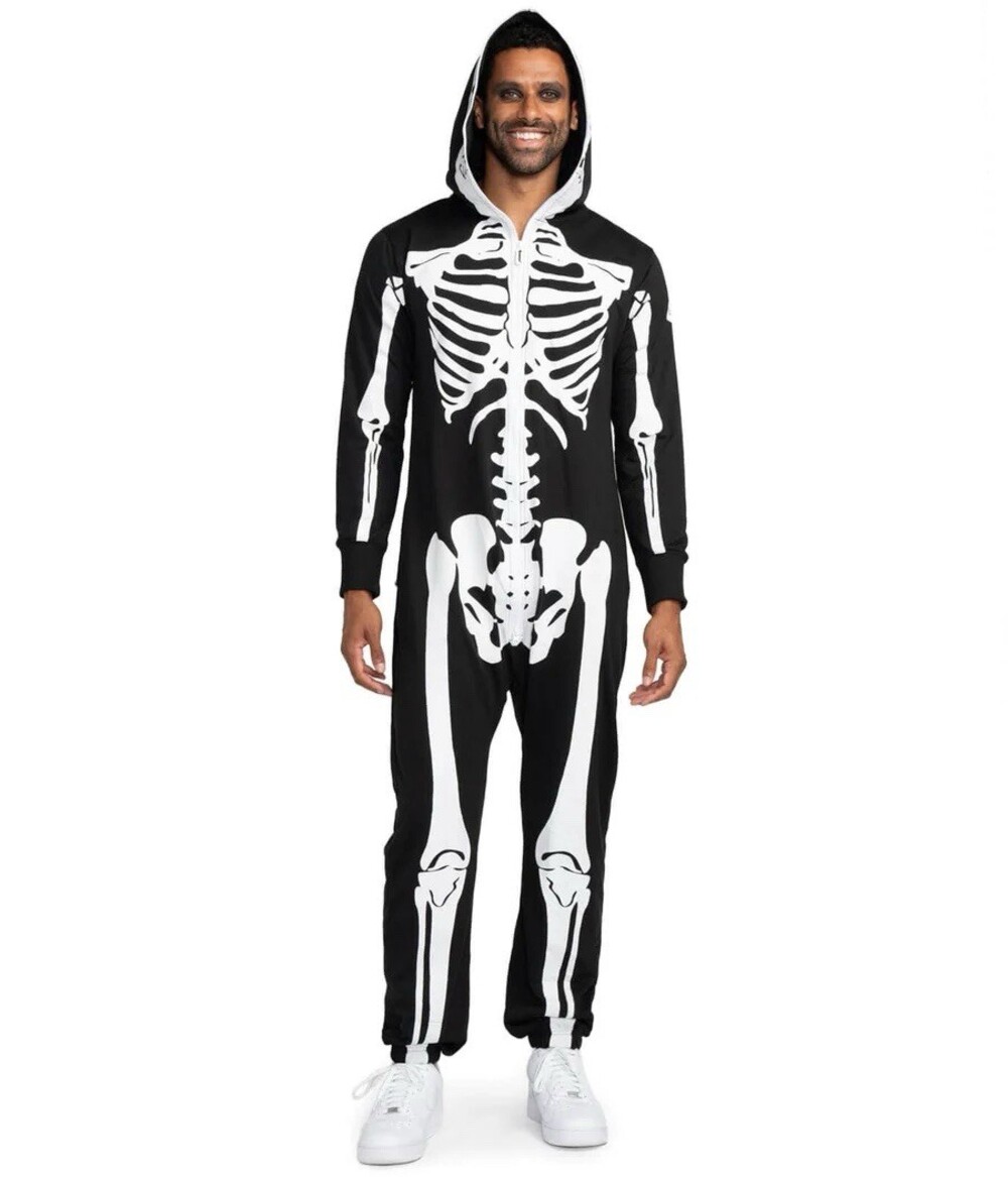 Tipsy Elves MEN'S IRIDESCENT SKELETON COSTUME NWOT Size L
